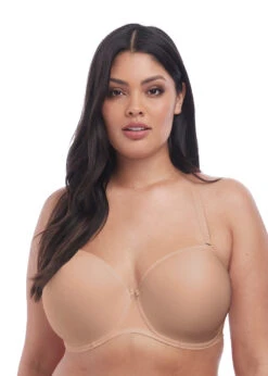 ELOMI Soutien-gorge Smooth Nude Moulé Armatures Sans Bretelles -PRIMADONNA boutique EL4300 SAH alt1 Elomi Lingerie Smooth Sahara Underwired Moulded Strapless Bra