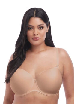 ELOMI Soutien-gorge Smooth Nude Moulé Armatures Sans Bretelles -PRIMADONNA boutique EL4300 SAH alt2 Elomi Lingerie Smooth Sahara Underwired Moulded Strapless Bra 1