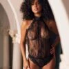 Body En Dentelle Persea Noir -PRIMADONNA boutique body noir marjolaine persea paris1 1