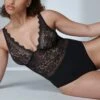 Simone Perele Body En Dentelle Sans Armatures Freesia Noir -PRIMADONNA boutique body noir simone perele freesia paris2