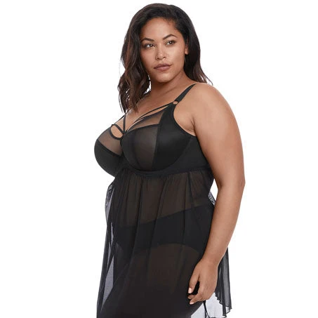 ELOMI Babydoll Sachi Noir 4 ELOMI Babydoll Sachi Noir – Image 2