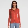Gilet Col Chemise En Laine Et Soie Cortina Paprika -PRIMADONNA boutique gilet laine soie cortina oscalito paprika