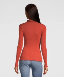 Gilet Col Chemise En Laine Et Soie Cortina Paprika -PRIMADONNA boutique gilet laine soie cortina oscalito paprika1