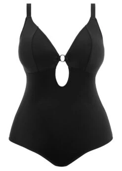 ELOMI Maillot De Bain 1 Pièce Plongeant Sans Armatures Plain Sailing Noir -PRIMADONNA boutique maillot de bain grande taille 1 piece plain sailing noir2
