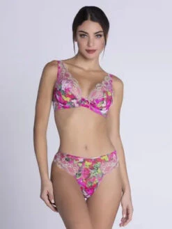 Slip Séduction Fuchsia Envolée De Fleurs 11 Slip Séduction Fuchsia Envolée De Fleurs -PRIMADONNA boutique slip seduction lise charmel envolee fleurs paris2