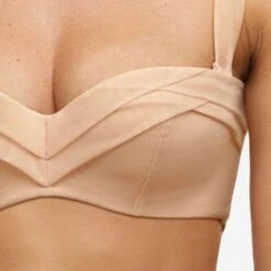 Soutien-gorge Bandeau Coques Encens'moi Beige Doré