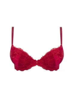 Soutien-gorge Coques Splendeur Soie Rouge -PRIMADONNA boutique soutien gorge coque lise charmel splendeur soie rouge paris