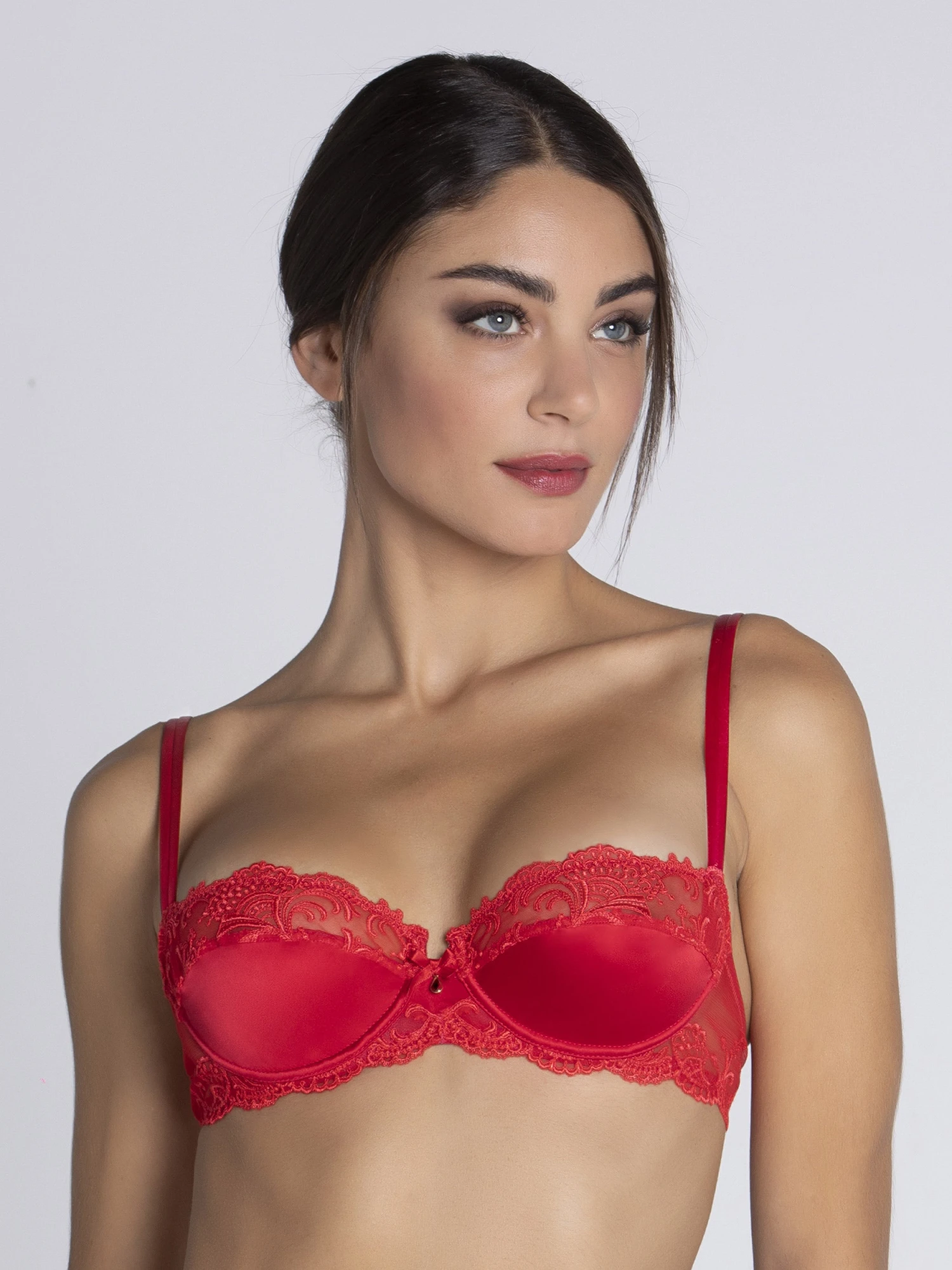 Soutien-gorge Corbeille Splendeur Soie Rouge 5 Soutien-gorge Corbeille Splendeur Soie Rouge – Image 3