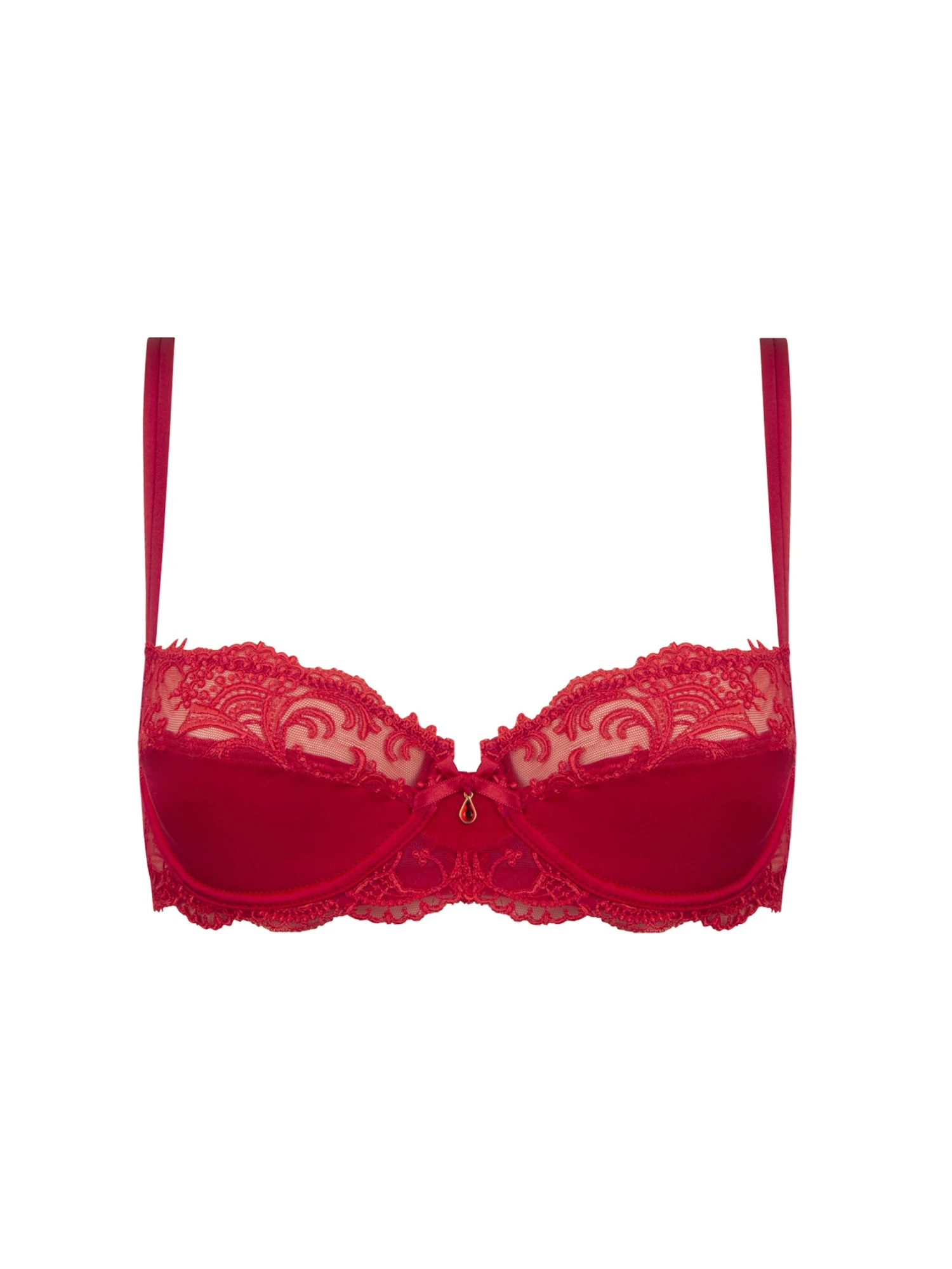Soutien-gorge Corbeille Splendeur Soie Rouge 4 Soutien-gorge Corbeille Splendeur Soie Rouge – Image 2