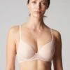 Simone Perele Soutien-gorge Emboîtant Plongeant Comète Sable Rosé -PRIMADONNA boutique soutien gorge decollete plongeant simone perele comete sable rose paris