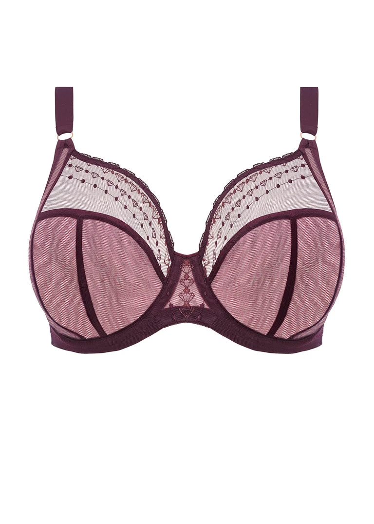 ELOMI Soutien-gorge Plongeant Armatures Matilda Wine Diamond 4 ELOMI Soutien-gorge Plongeant Armatures Matilda Wine Diamond – Image 2