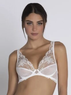 Soutien-gorge Triangle Avec Armatures Source Beauté Ecru Nacre -PRIMADONNA boutique soutien gorge triangle lise charmel source beaute ecru nacre paris1