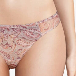 String Encens'moi Imprimé Cachemire -PRIMADONNA boutique string chantal thomass encens moi rose beige3