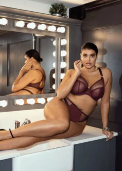 ELOMI String Matilda Wine Diamond -PRIMADONNA boutique string elomi matilda wine diamond grande taille paris4