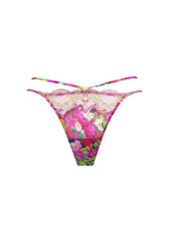 String Sexy Fuchsia Envolée De Fleurs -PRIMADONNA boutique string sexy lise charmel envolee fleurs paris3